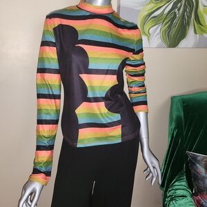 Colorful Striped Women's Blouse